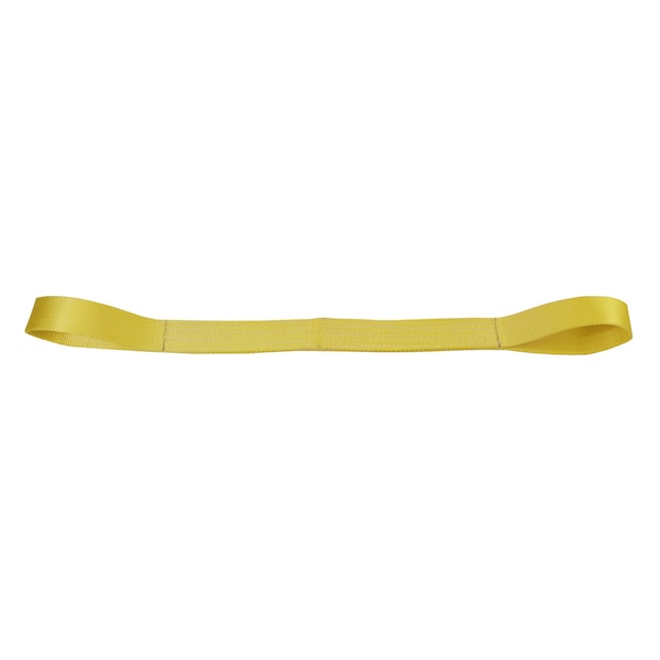 Nylon Lifting Sling - Straight Eye & Eye - 2" x 18' - 4-ply